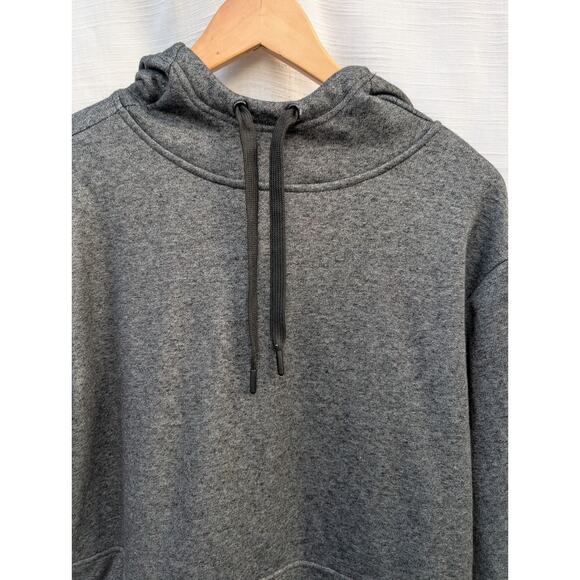 Hollywood The Jean People Mens Fleece Lined Funnel Neck Hoodie Sz M Charcoal - Picture 2 of 9